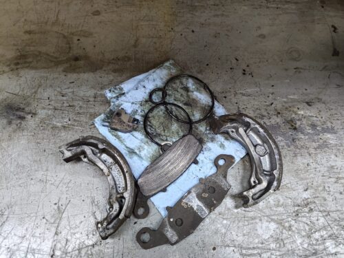 交換後のパーツ類