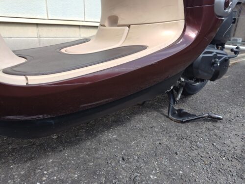 ホンダ ジョルノ 車体下部 擦り傷箇所１