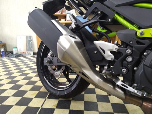 カワサキ Z400 純正エキパイ・マフラー ノーマル状態